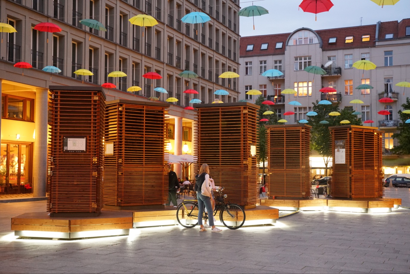 La plaza de la ciudad de Berlín se convierte en una zona de aire limpio