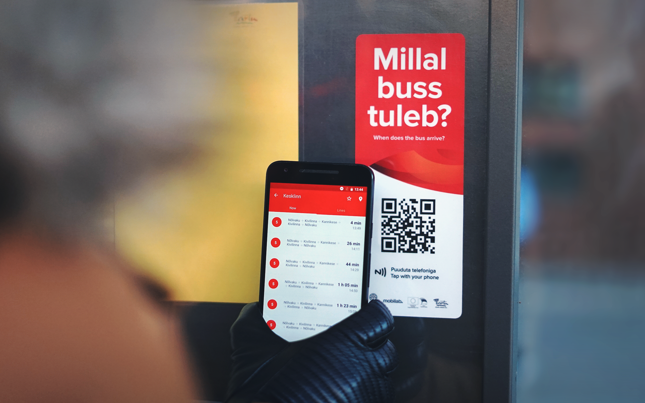 Echtzeit-Busfahrplan-App für Tartu Smart City
